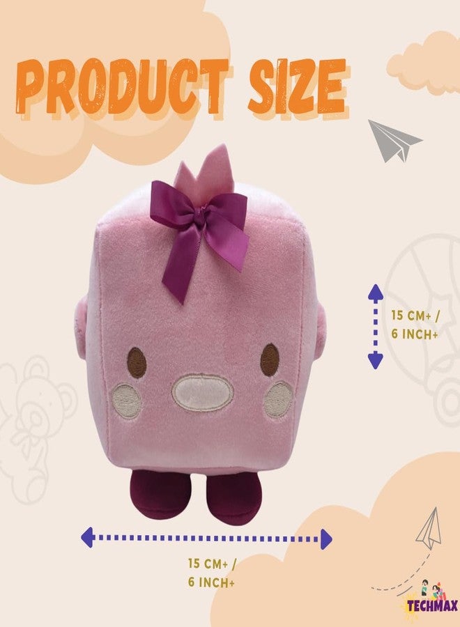 TechMax Solution لعبة TechMax Solution القطيفة الناعمة على شكل فيونكة مربعة لطيفة - Image 2